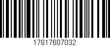 Código de barras (EAN, GTIN, SKU, ISBN): '17817607032'