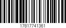 Código de barras (EAN, GTIN, SKU, ISBN): '17817741361'