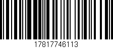 Código de barras (EAN, GTIN, SKU, ISBN): '17817746113'