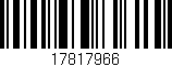 Código de barras (EAN, GTIN, SKU, ISBN): '17817966'