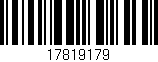 Código de barras (EAN, GTIN, SKU, ISBN): '17819179'