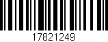 Código de barras (EAN, GTIN, SKU, ISBN): '17821249'