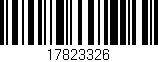 Código de barras (EAN, GTIN, SKU, ISBN): '17823326'