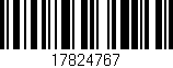 Código de barras (EAN, GTIN, SKU, ISBN): '17824767'