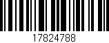Código de barras (EAN, GTIN, SKU, ISBN): '17824788'