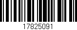 Código de barras (EAN, GTIN, SKU, ISBN): '17825091'