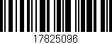 Código de barras (EAN, GTIN, SKU, ISBN): '17825096'