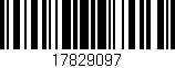 Código de barras (EAN, GTIN, SKU, ISBN): '17829097'