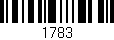 Código de barras (EAN, GTIN, SKU, ISBN): '1783'
