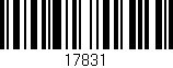 Código de barras (EAN, GTIN, SKU, ISBN): '17831'