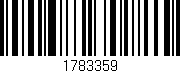 Código de barras (EAN, GTIN, SKU, ISBN): '1783359'