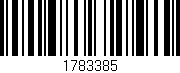 Código de barras (EAN, GTIN, SKU, ISBN): '1783385'