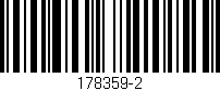 Código de barras (EAN, GTIN, SKU, ISBN): '178359-2'
