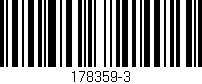 Código de barras (EAN, GTIN, SKU, ISBN): '178359-3'