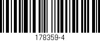 Código de barras (EAN, GTIN, SKU, ISBN): '178359-4'