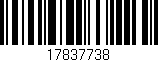 Código de barras (EAN, GTIN, SKU, ISBN): '17837738'