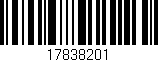 Código de barras (EAN, GTIN, SKU, ISBN): '17838201'