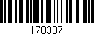 Código de barras (EAN, GTIN, SKU, ISBN): '178387'