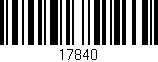 Código de barras (EAN, GTIN, SKU, ISBN): '17840'