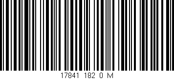 Código de barras (EAN, GTIN, SKU, ISBN): '17841_182_0_M'