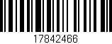 Código de barras (EAN, GTIN, SKU, ISBN): '17842466'