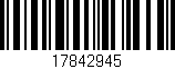 Código de barras (EAN, GTIN, SKU, ISBN): '17842945'