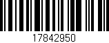 Código de barras (EAN, GTIN, SKU, ISBN): '17842950'