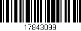 Código de barras (EAN, GTIN, SKU, ISBN): '17843099'