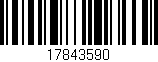 Código de barras (EAN, GTIN, SKU, ISBN): '17843590'