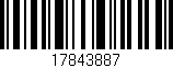 Código de barras (EAN, GTIN, SKU, ISBN): '17843887'