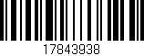 Código de barras (EAN, GTIN, SKU, ISBN): '17843938'