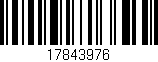 Código de barras (EAN, GTIN, SKU, ISBN): '17843976'