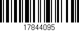 Código de barras (EAN, GTIN, SKU, ISBN): '17844095'