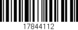 Código de barras (EAN, GTIN, SKU, ISBN): '17844112'