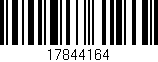 Código de barras (EAN, GTIN, SKU, ISBN): '17844164'