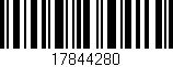 Código de barras (EAN, GTIN, SKU, ISBN): '17844280'