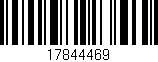 Código de barras (EAN, GTIN, SKU, ISBN): '17844469'