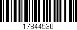 Código de barras (EAN, GTIN, SKU, ISBN): '17844530'