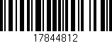 Código de barras (EAN, GTIN, SKU, ISBN): '17844812'