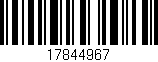 Código de barras (EAN, GTIN, SKU, ISBN): '17844967'