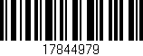 Código de barras (EAN, GTIN, SKU, ISBN): '17844979'