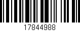 Código de barras (EAN, GTIN, SKU, ISBN): '17844988'