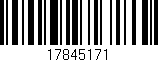 Código de barras (EAN, GTIN, SKU, ISBN): '17845171'