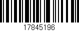Código de barras (EAN, GTIN, SKU, ISBN): '17845196'