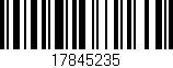 Código de barras (EAN, GTIN, SKU, ISBN): '17845235'