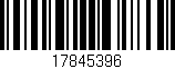 Código de barras (EAN, GTIN, SKU, ISBN): '17845396'