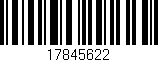 Código de barras (EAN, GTIN, SKU, ISBN): '17845622'