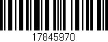Código de barras (EAN, GTIN, SKU, ISBN): '17845970'