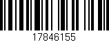 Código de barras (EAN, GTIN, SKU, ISBN): '17846155'