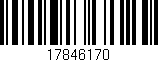 Código de barras (EAN, GTIN, SKU, ISBN): '17846170'